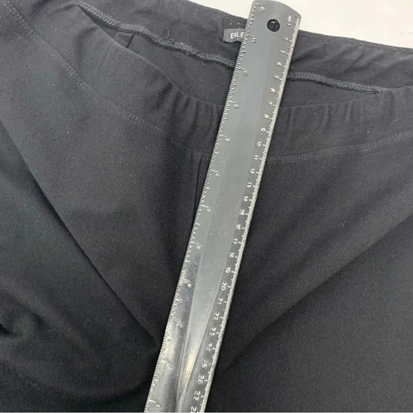 Eileen Fisher Pants Woman Medium   Black Pull On Stretch Viscose Nylon 26" - Picture 9 of 10